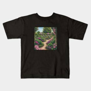 Dahlia Flower Vintage Retro Since Established Kids T-Shirt